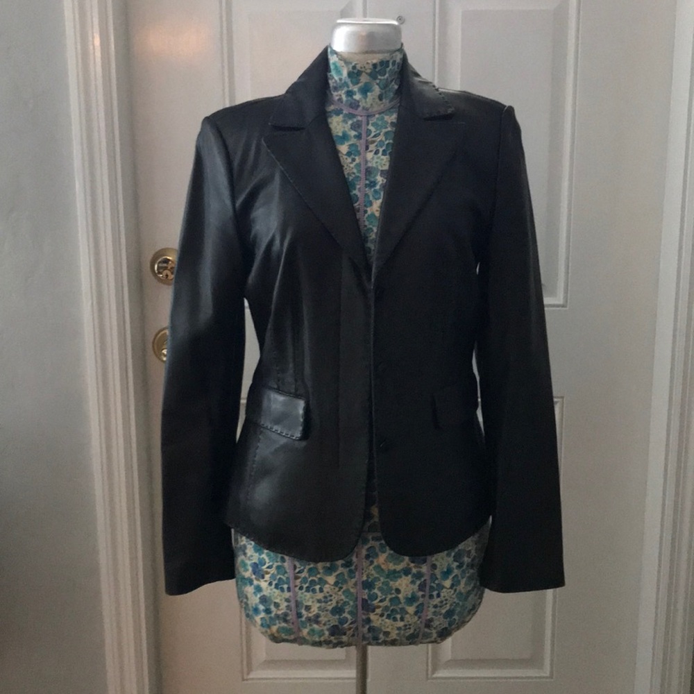 Laundry leather blazer Size Medium